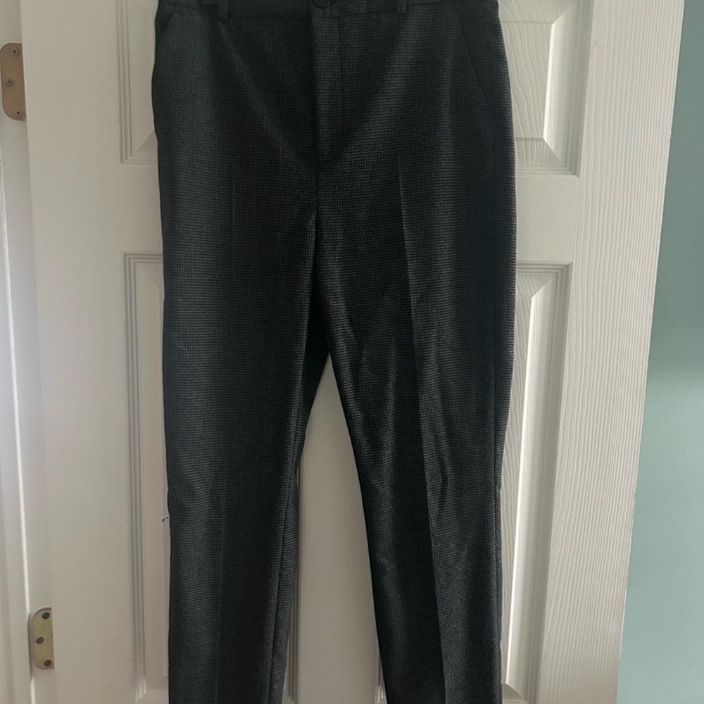 Zara herringbone/ houndstooth high rise pant size 6